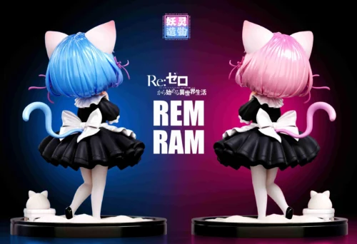 SD Scale Rem & Ram - Re:Starting Life From Zero in a Different World Resin Statue - The Creation of Elves-Studio - Image 2