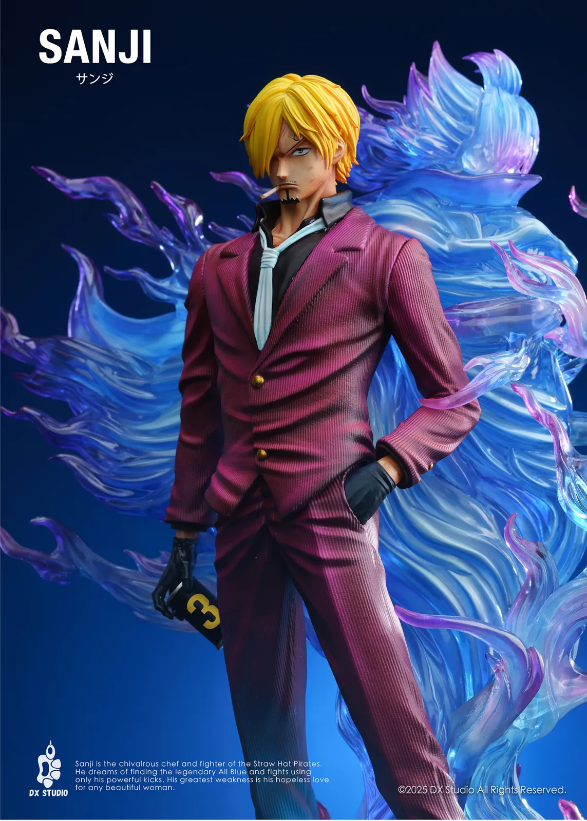 Black Leg Sanji - ONE PIECE Resin Statue - Dx Studio - Image 3