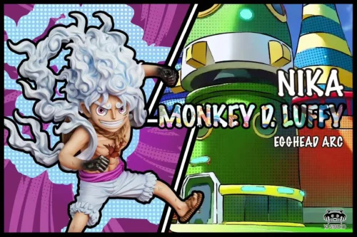 Future Island Arc Nika Punch Monkey D. Luffy & Jewelry Bonney - ONE PIECE Statue - YZ Studios - Image 2