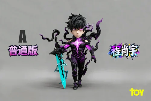 WCF Scale Monarch of Shadows Seong Jin woo with LED - Solo Leveling Statue - TOY Studio - Image 2