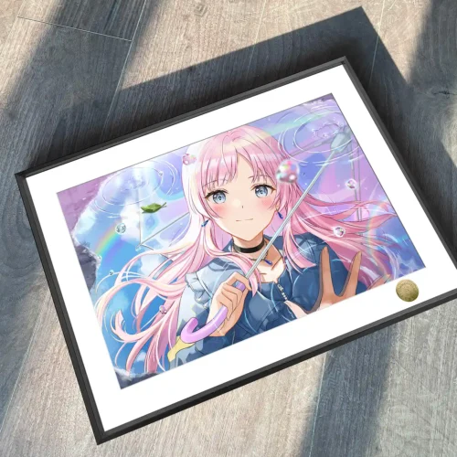 A3 & 4K Size Beauty Anon Chihaya Decorative Painting - BanG Dream! Decoration Painting - HuangGua Studio - Image 2