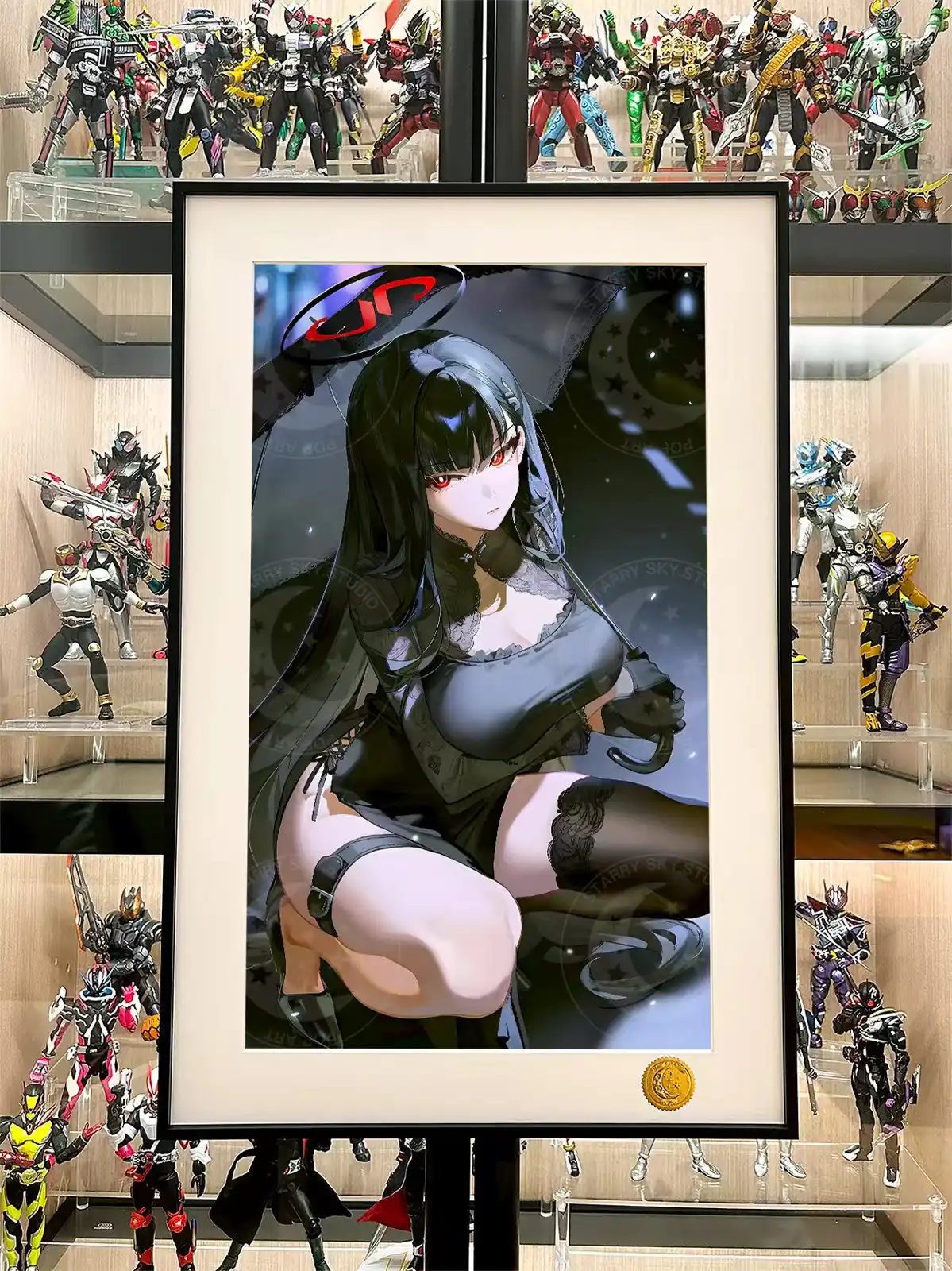 Black Cloth Ver. Tsukatsuki Rio Decorative Painting - Blue Archive - Xingkong Studio - Image 2