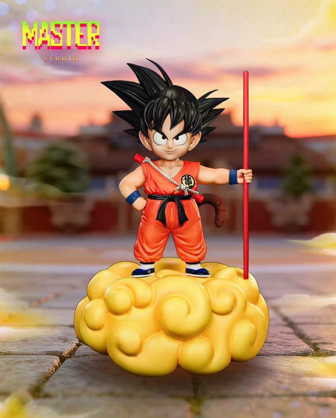 1/6 Scale Childhood Son Goku with LED - Dragon Ball Resin Statue - master Studio - Image 4