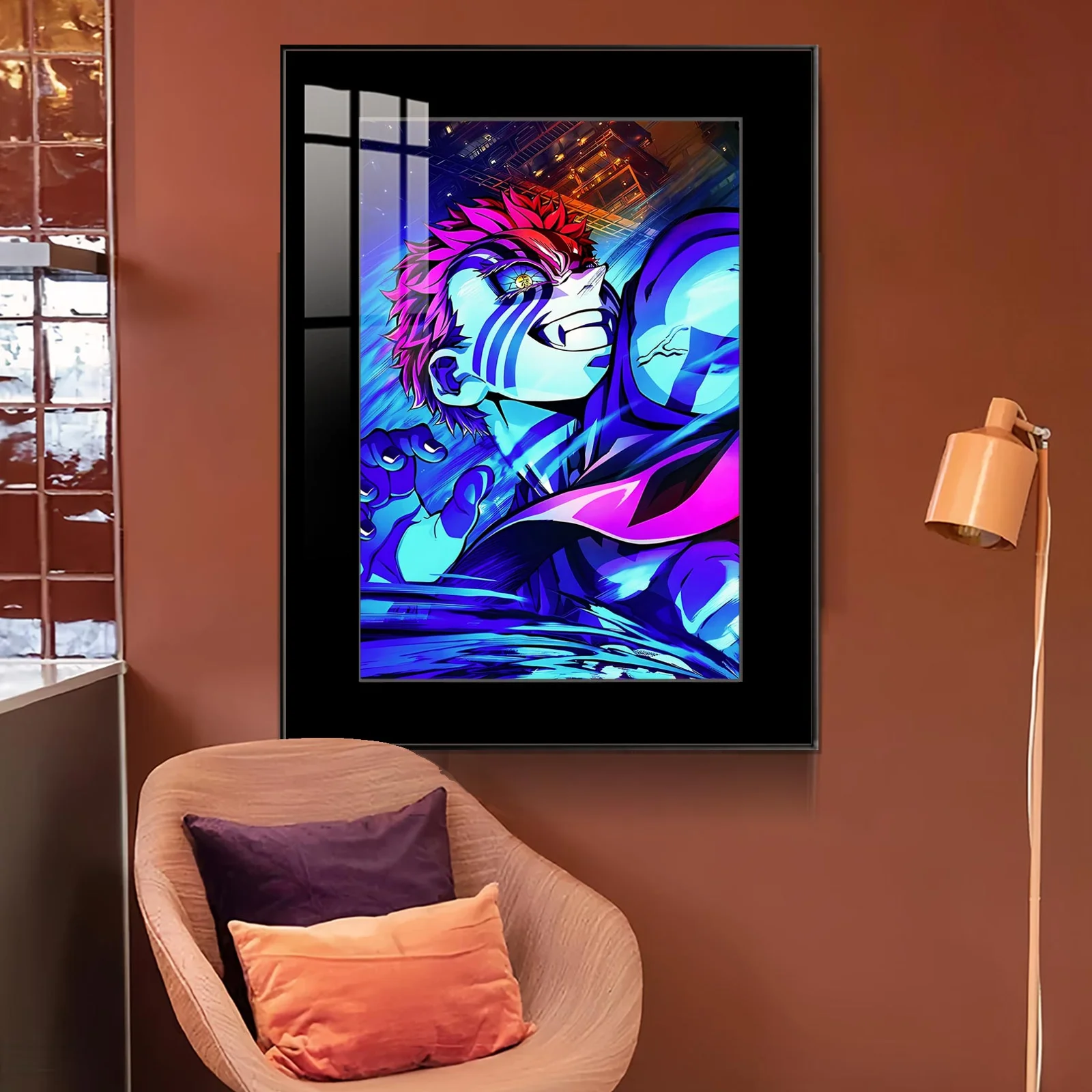 Akaza Half-Length Decorative Painting - Demon Slayer: Kimetsu No Yaiba Decorative Painting - JuZi Studio - Image 3