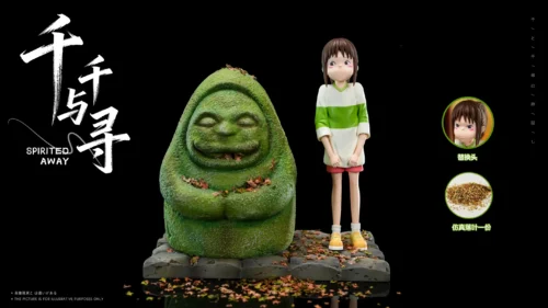 Chihiro Ogino & Dosojin Statue - Spirited Away Resin Statue - LongMiao Studio - Image 1