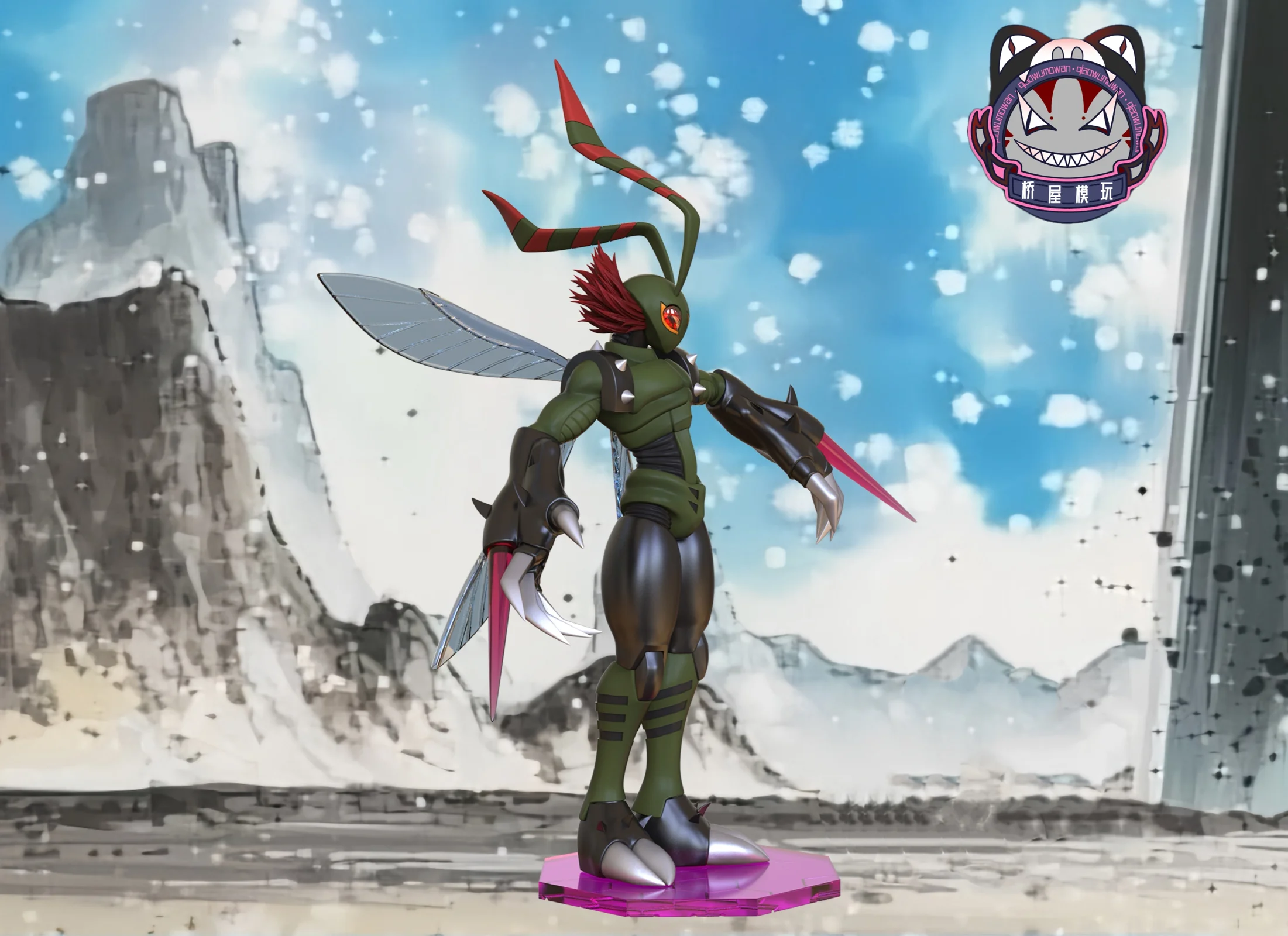 Stingmon - Digimon Resin Statue - QiaoWuMoWan Studio - Image 2