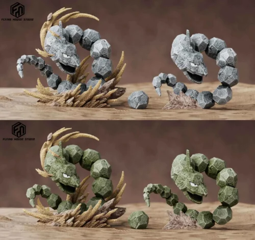 1/20 Scale World Zukan Onix - Pokemon Resin Statue - Flying Mouse Studio - Image 1