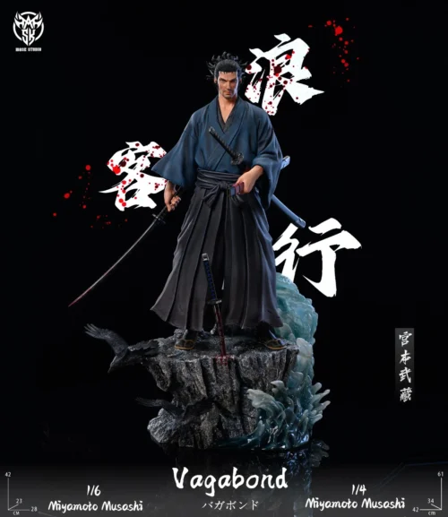 1/6 & 1/4 Scale Musashi Miyamoto - Vagabond Resin Statue - Mask Studios - Image 1