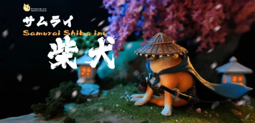Samurai Shiba Inu 2.0 - Original Design Resin Statue - NaKeShiJiaShaDiao Studio [Pre-Order] - Image 1