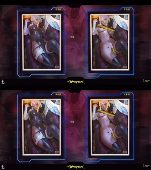 3D Decorative Paint of Lucyna Kushinada - Cyberpunk: Edgerunners Decorative Painting - Black-Line Studios [Pre-Order] - Cyberpunk: Edgerunners, R18, R18 Woman