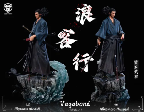 1/6 & 1/4 Scale Musashi Miyamoto - Vagabond Resin Statue - Mask Studios - Image 2