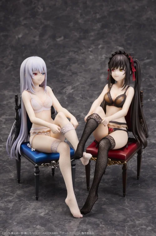 1/7 Scale White Queen & Kurumi Tokisaki - Date A Live Official Statue - Design COCO Studio - Image 2