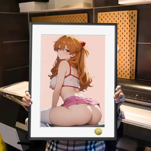 A3 & 4K Size Hot Girl Asuka Langley Soryu Decorative Painting - (EVA) Neon Genesis EVAngelion Decoration Painting - HuangGua Studio - Image 1