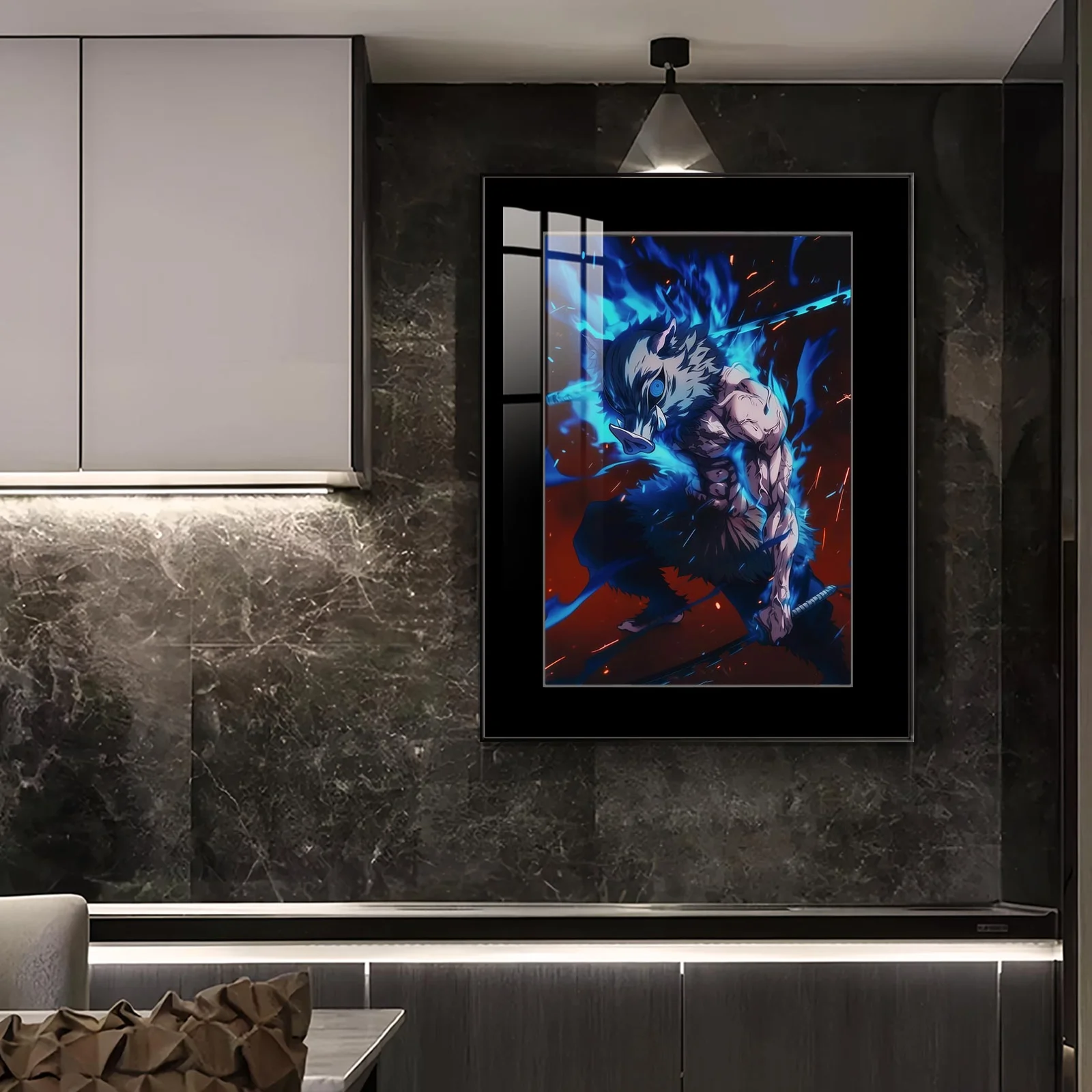 Dual Swords Inosuke Hashibira Decorative Painting - Demon Slayer: Kimetsu No Yaiba Decorative Painting - JuZi Studio - Image 4