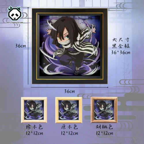 3D Decorative Paint of Obanai Iguro - Demon Slayer: Kimetsu No Yaiba Decorative Painting - AoTu Panda Studio - Image 2