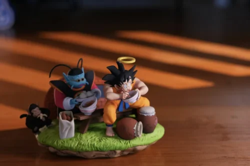 King Kai & Son Goku Having Meal - Dragon Ball Statue - SENZUBEAN Studio - Image 2