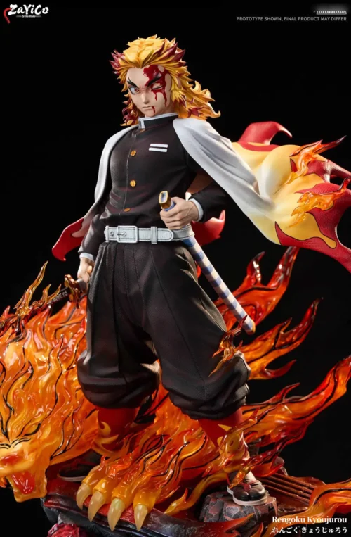 1/6 Scale Kyojuro Rengoku with LED - Demon Slayer: Kimetsu No Yaiba Resin Statue - ZaYiCo Studio - Image 2