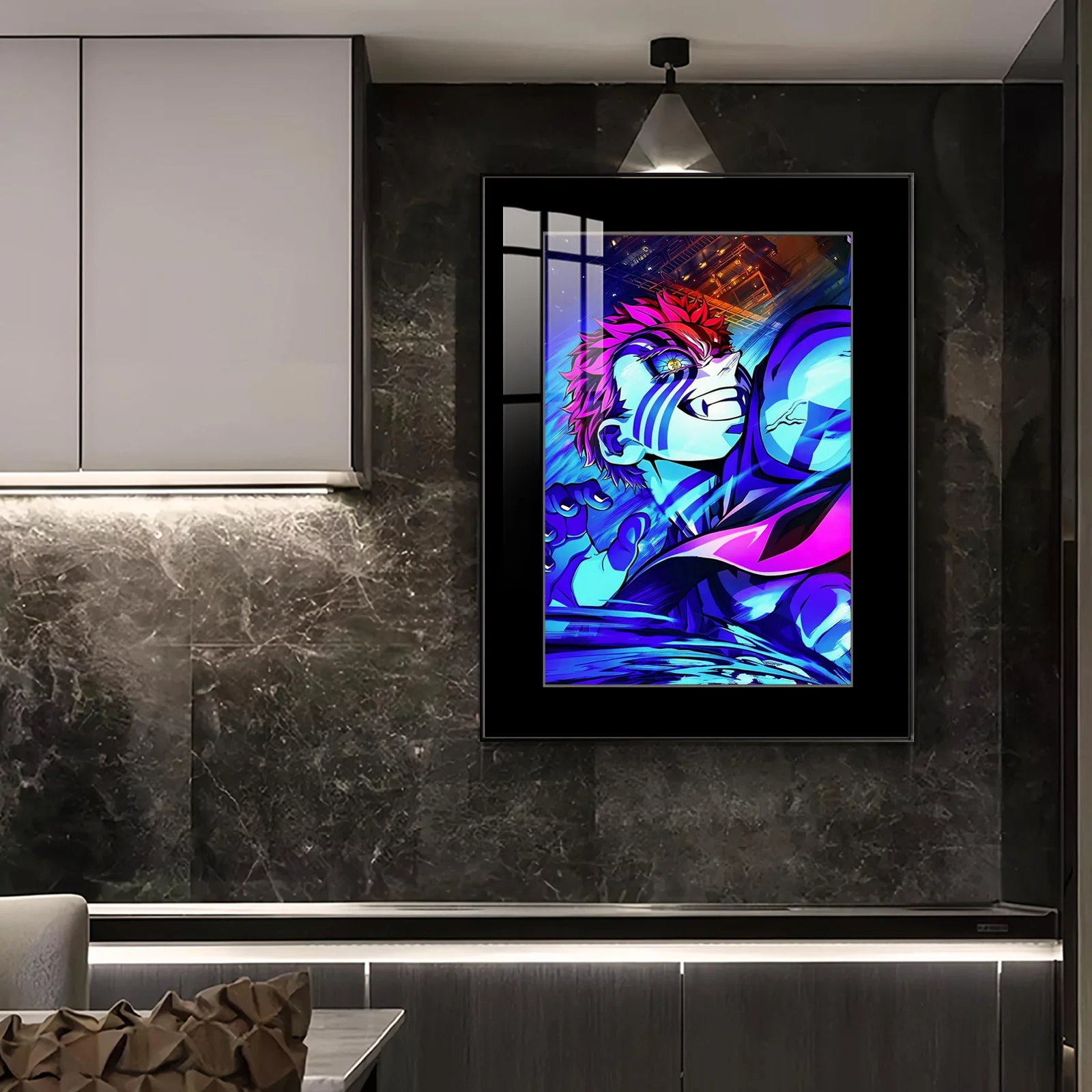 Akaza Half-Length Decorative Painting - Demon Slayer: Kimetsu No Yaiba Decorative Painting - JuZi Studio - Image 4