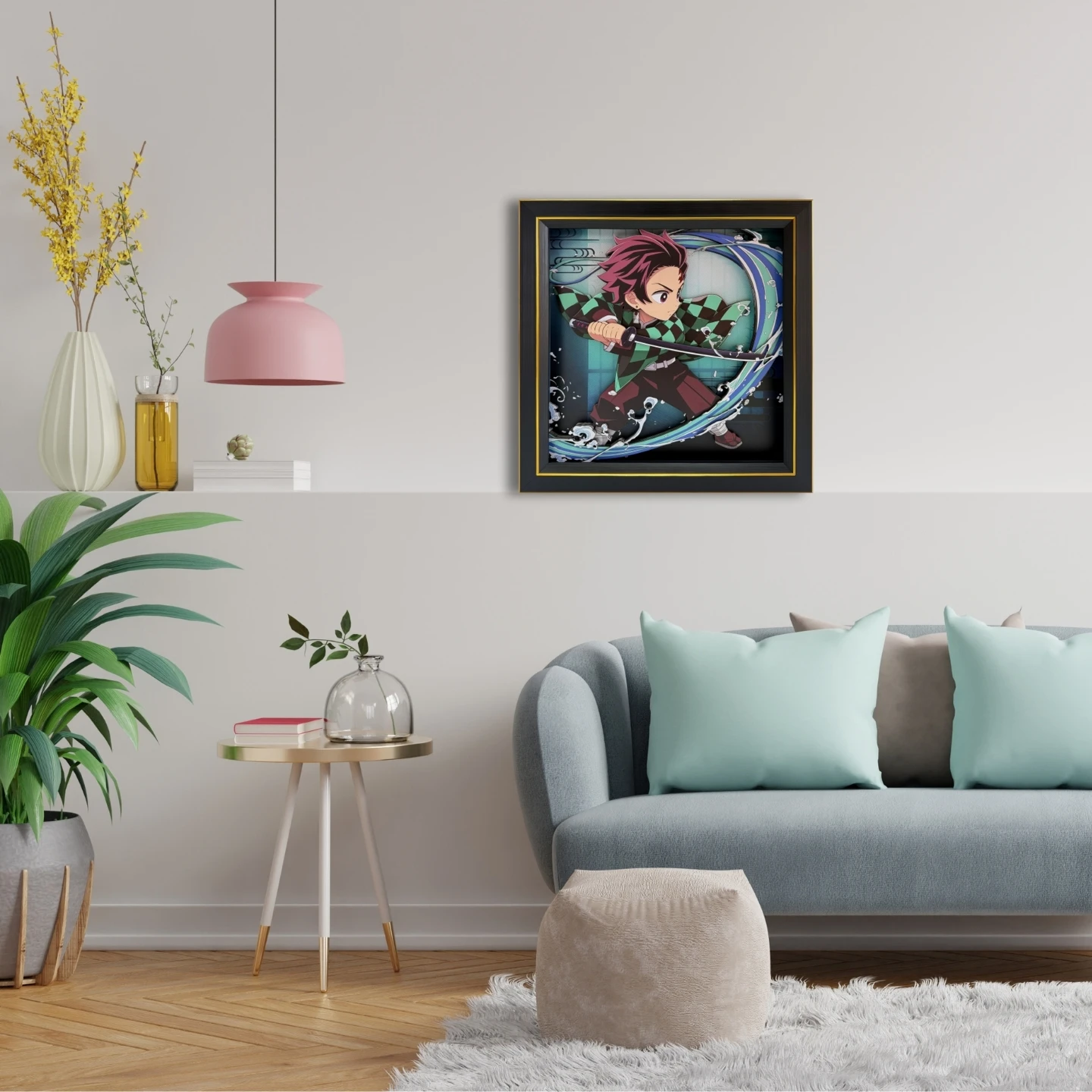 3D Decorative Paint of Tanjiro Kamado - Demon Slayer: Kimetsu No Yaiba Decorative Painting - AoTu Panda Studio - Image 10