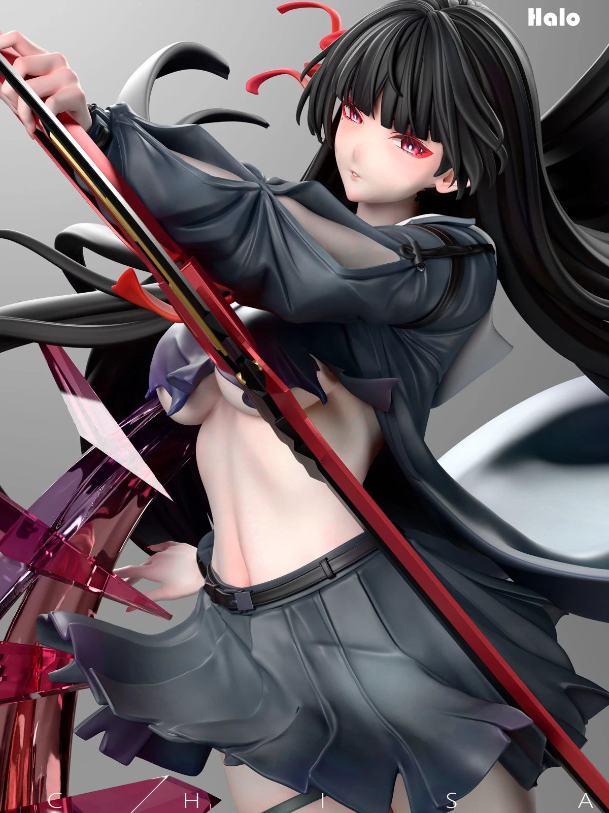 1/6 & 1/4 Scale Chisa - Wuthering Waves Resin Statue - Halo Studio - Image 4