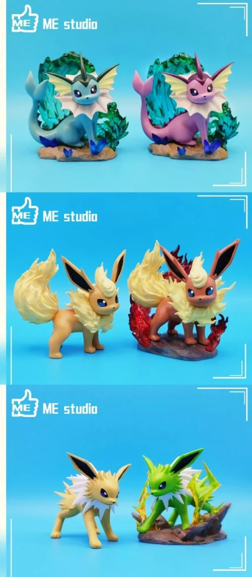 Vaporeon & Flareon & Jolteon - Pokemon Resin Statue - ME Studio - Image 1