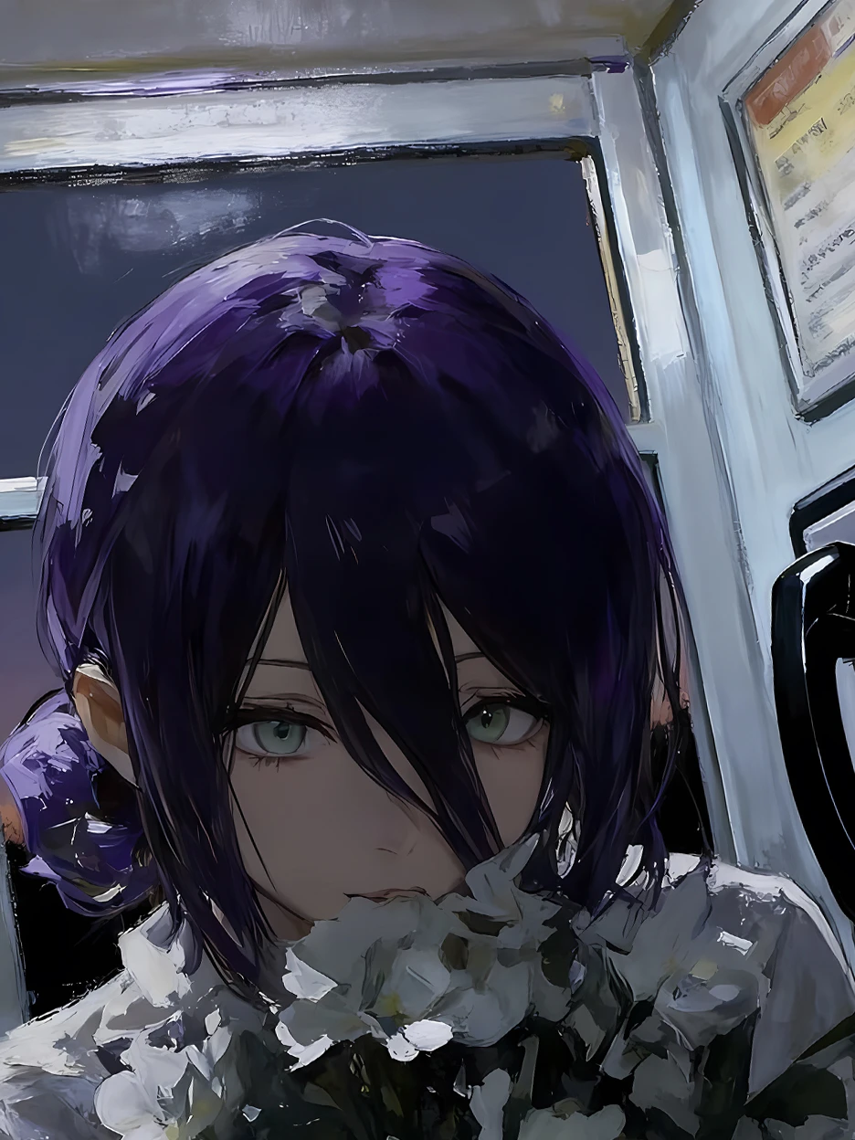 Reze in Telephone Booth Decorative Painting - Chainsaw Man - Xingkong Studio - Image 4