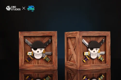 Big & Small Size Roronoa Zoro Icon Wood Box - ONE PIECE Resin Statue - UNO Studio - Image 2