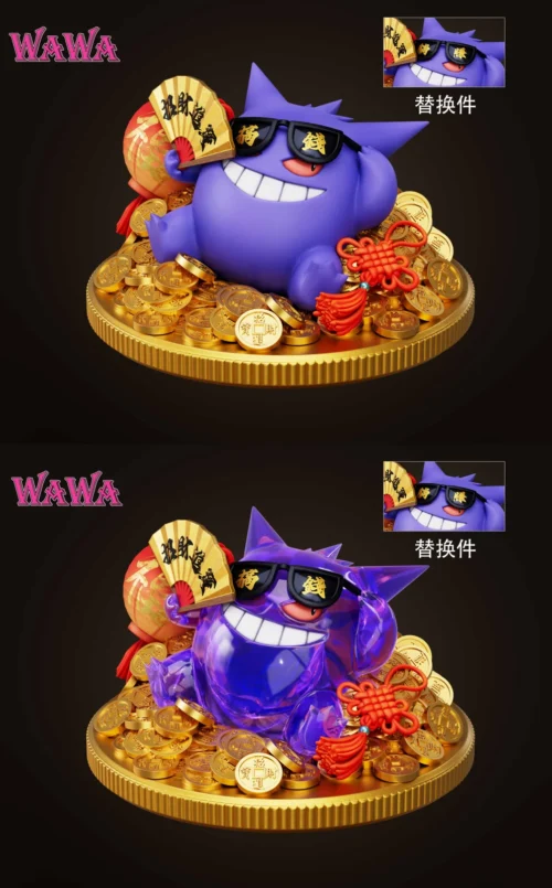 Lucky Gengar - Pokemon Resin Statue - WAWA Studio - Image 1