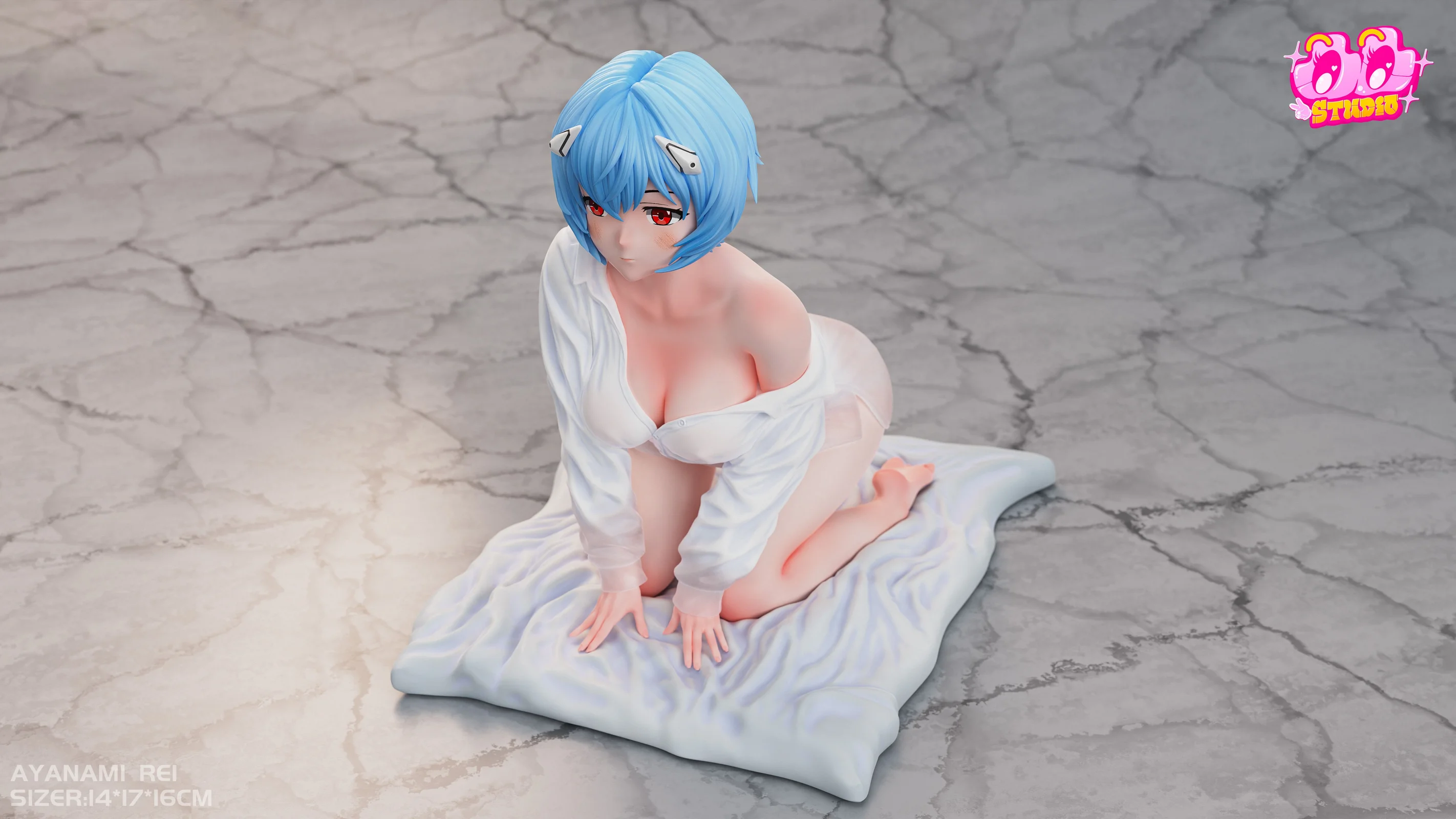 Shirt Ver. Asuka Langley Soryu & Rei Ayanami - (EVA) Neon Genesis EVAngelion Resin Statue - TuTu Studio - Image 7