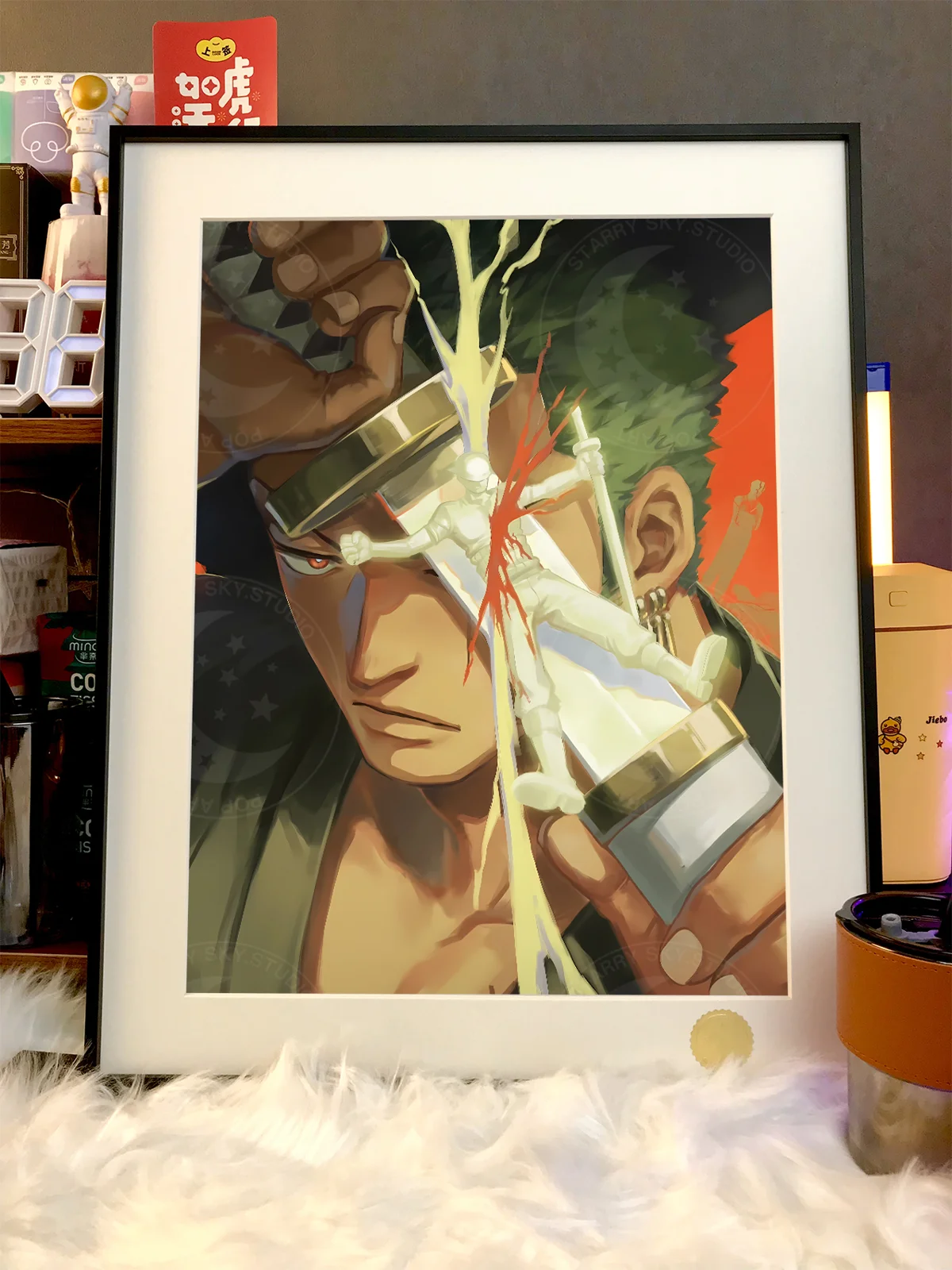 One Sword Style Roronoa Zoro Decorative Painting - ONE PIECE - Xingkong Studio - Image 2