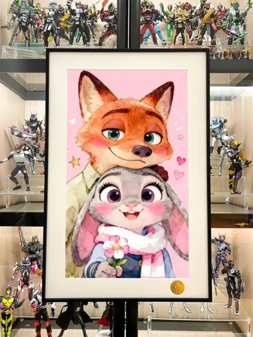 Judy Hopps & Nick Wilde Decorative Painting - Zootopia - Xingkong Studio - Image 2