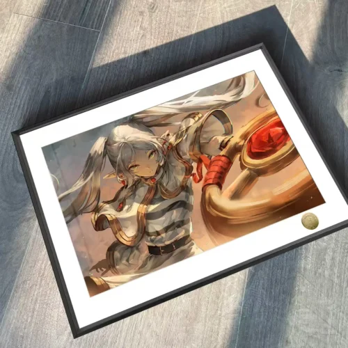 A3 & 4K Size Magician Frieren Decorative Painting - Frieren: Beyond Journey's End Decoration Painting - HuangGua Studio - Image 2