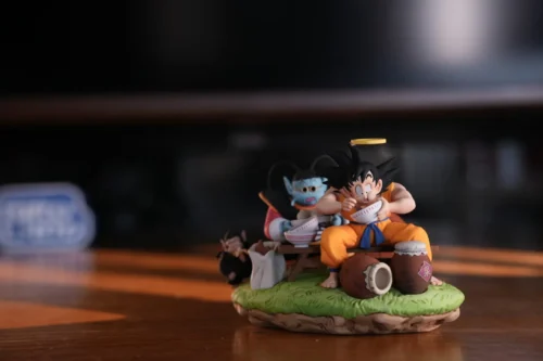 King Kai & Son Goku Having Meal - Dragon Ball Statue - SENZUBEAN Studio - Image 1