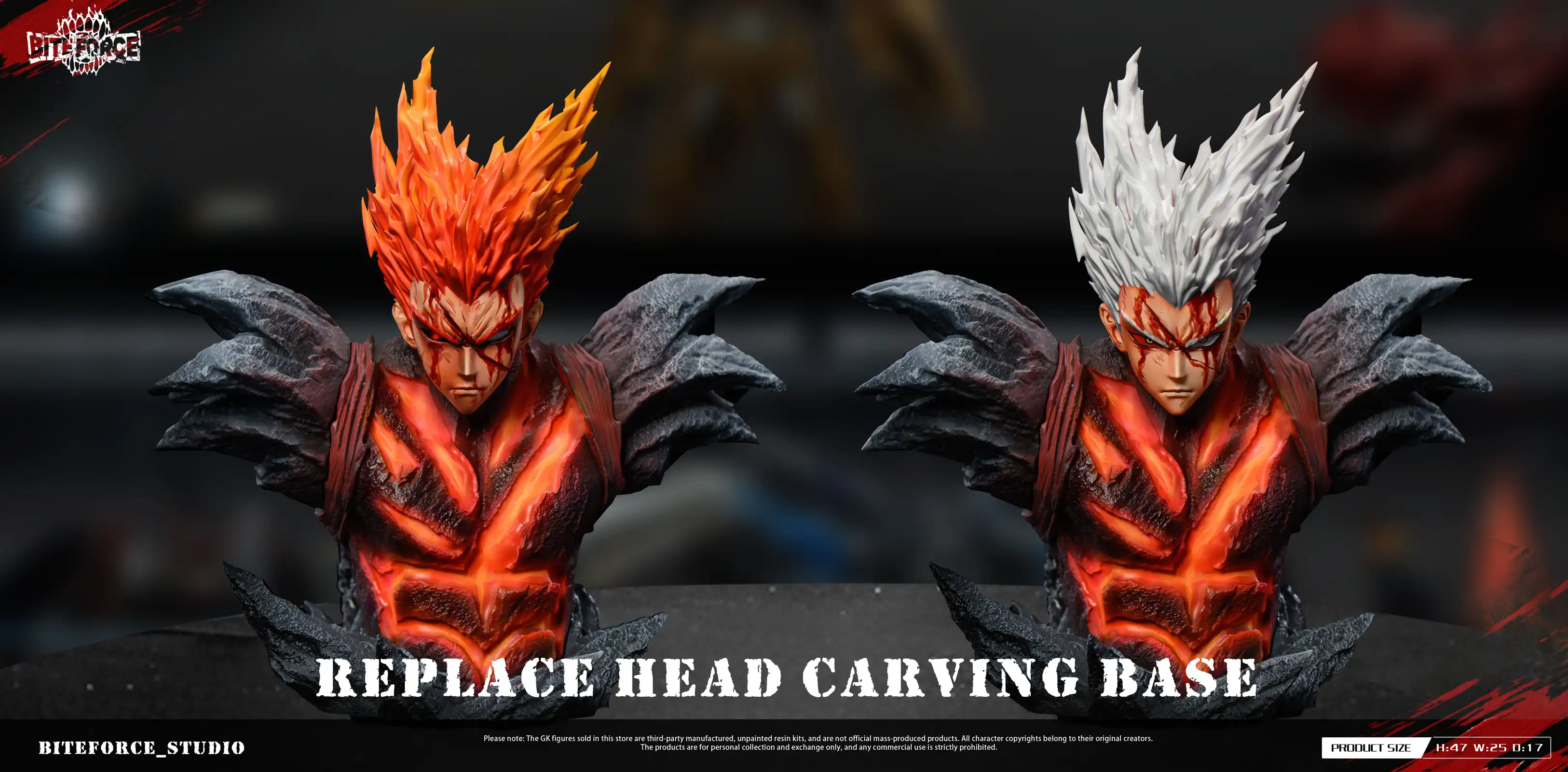 1/6 Scale Hero Hunter Garou with LED - One-Punch Man Resin Statue - BiteForce Studio - Image 5