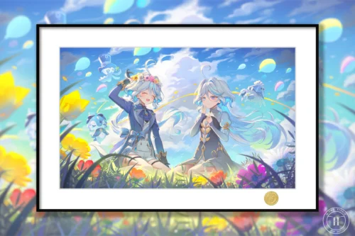 Furina & Focalors Decorative Painting - Genshin Impact - H-TWO Studio - Image 1