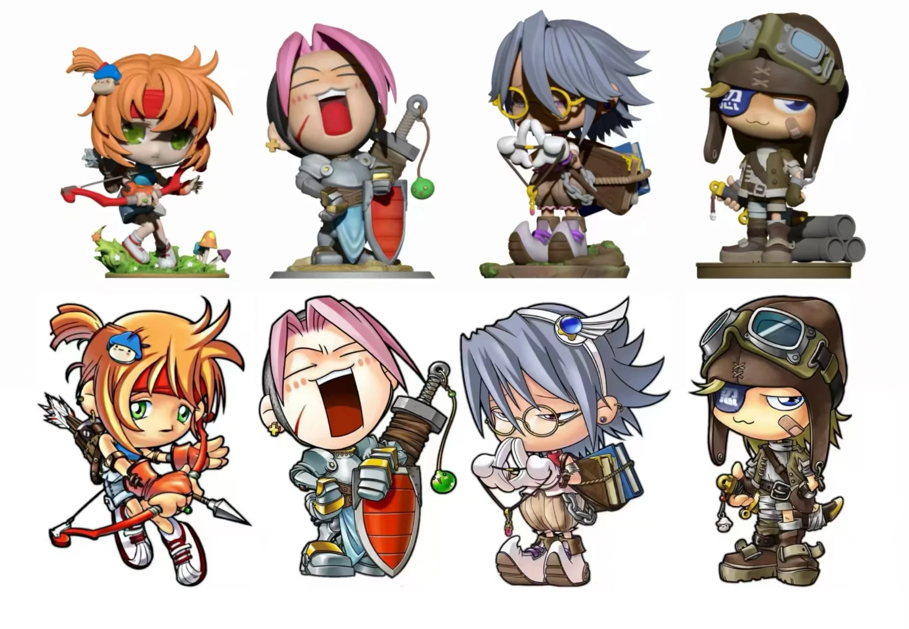 Big & Small Scale Bowman - MapleStory Resin Statue - Blue Snail Studio - Image 3