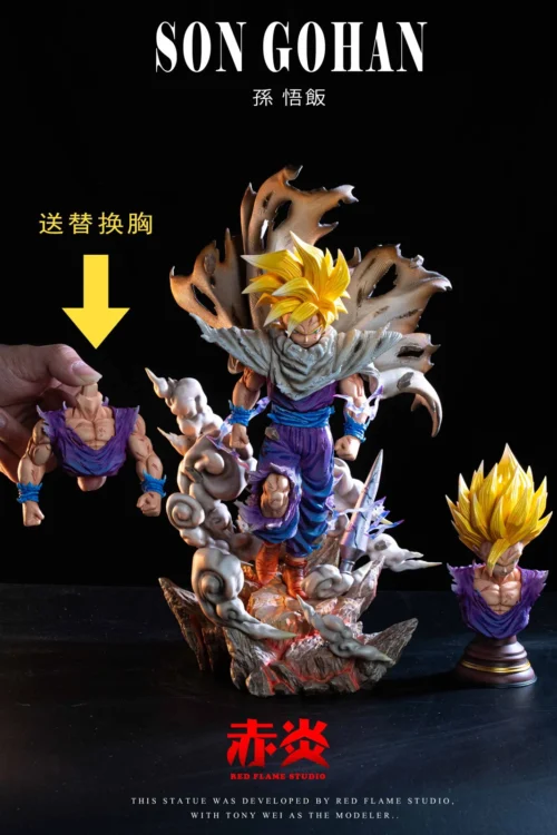Going Battle Son Gohan - Dragon Ball Resin Statue - Red Flame Studio - Image 1