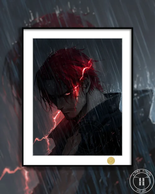 Bold Red-Haired Shanks Decorative Painting - ONE PIECE - H-TWO Studio - Image 1