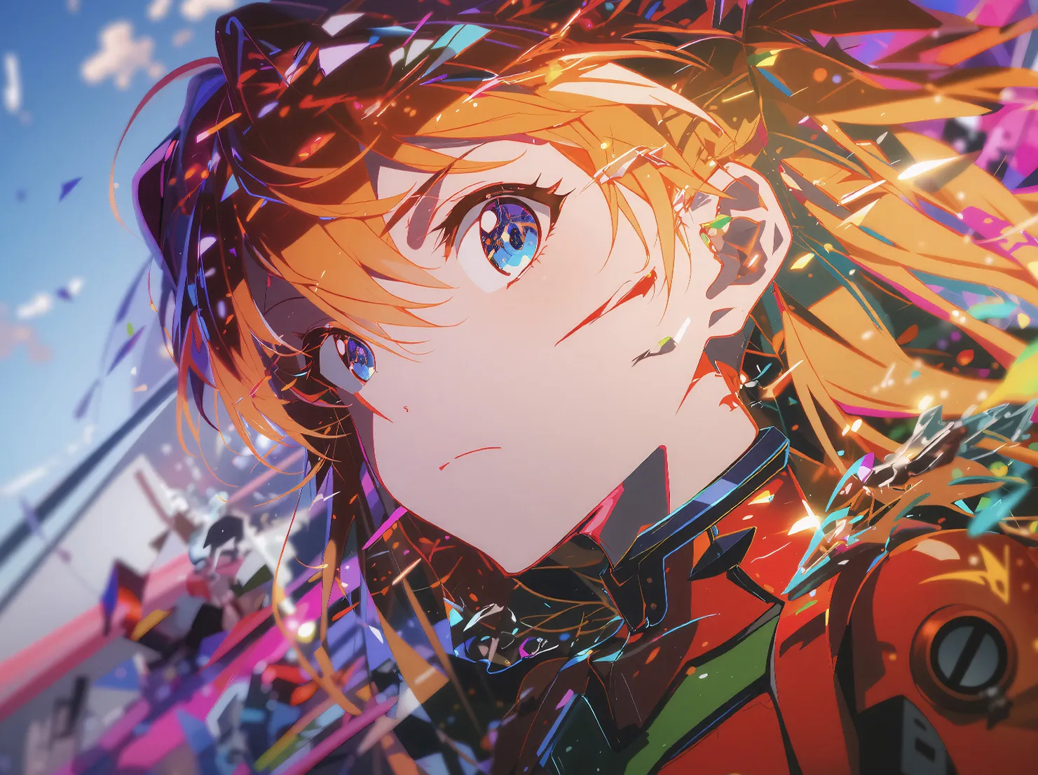 Colourful Ver. Asuka Langley Soryu Decorative Painting - (EVA) Neon Genesis EVAngelion - H-TWO Studio - Image 3