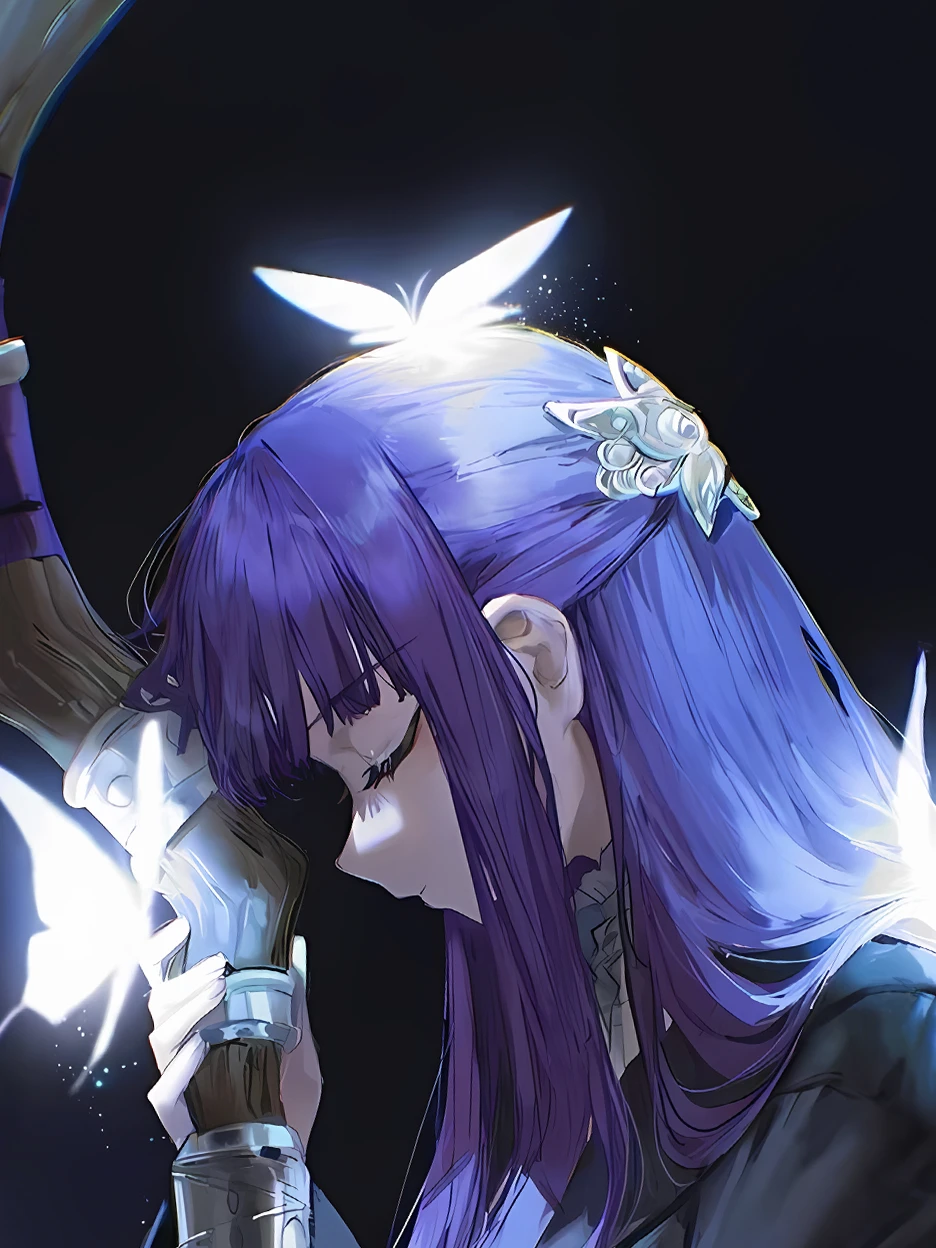 Butterflies Fern Decorative Painting - Frieren: Beyond Journey's End - Xingkong Studio - Image 4