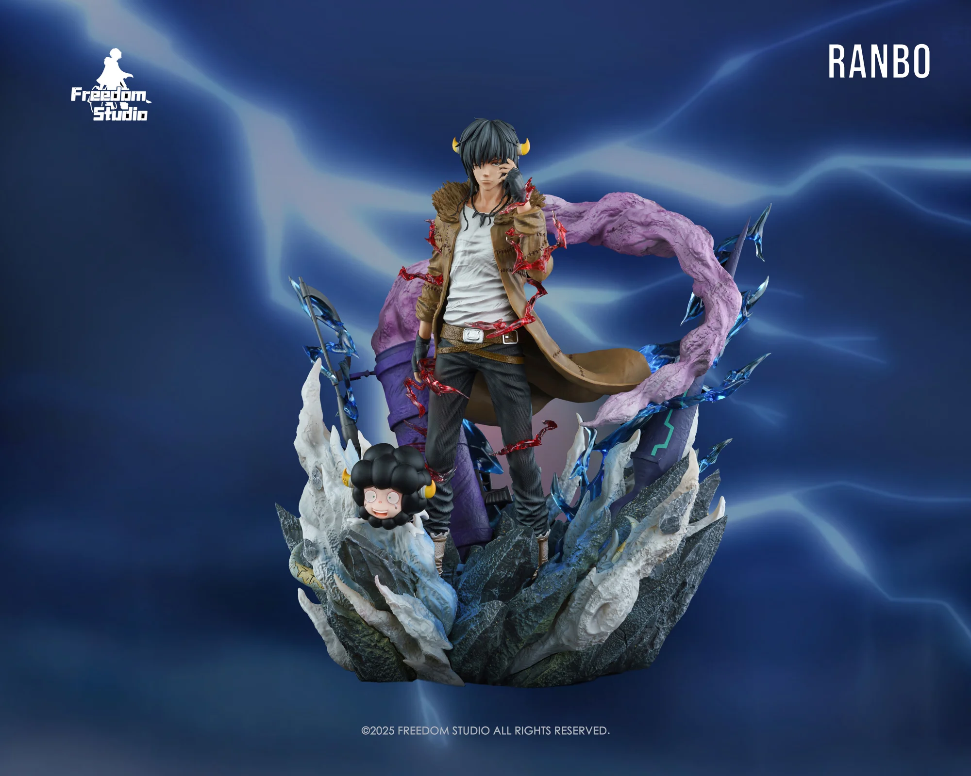 Lambo & 20 Years Later Lambo with LED - HITMAN REBORN! Resin Statue - Freedom Studio - Image 1