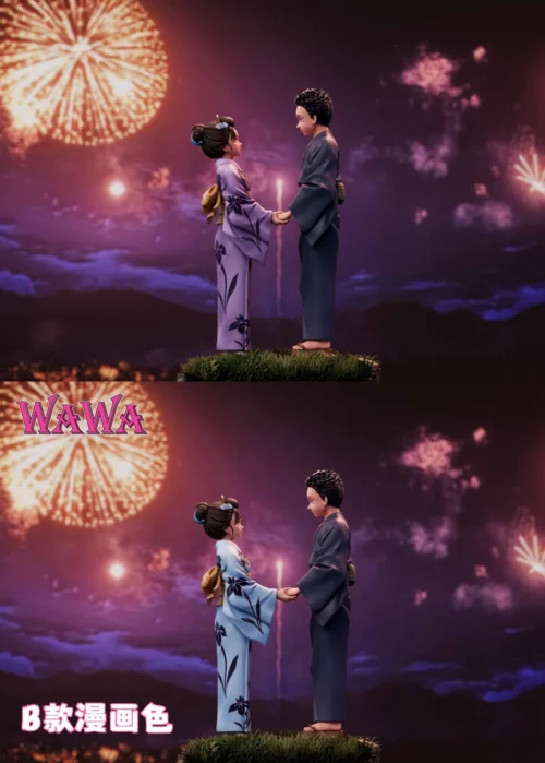 Hakuji Soyama & Koyuki Soyama - Demon Slayer: Kimetsu No Yaiba Resin Statue - WAWA Studio - Image 1