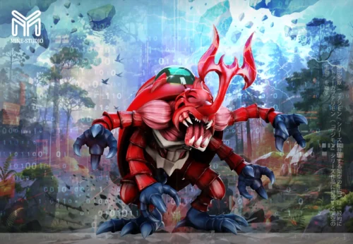 Small & Plus Scale Atlur Kabuterimon - Digimon Resin Statue - My-Studio - Image 2