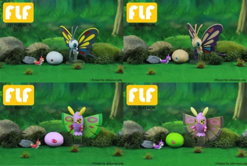 1/20 Scale World Zukan Evolution of Beautifly Set & Evolution of Dustox Set - Pokemon Statue - FLF Studio - Image 1