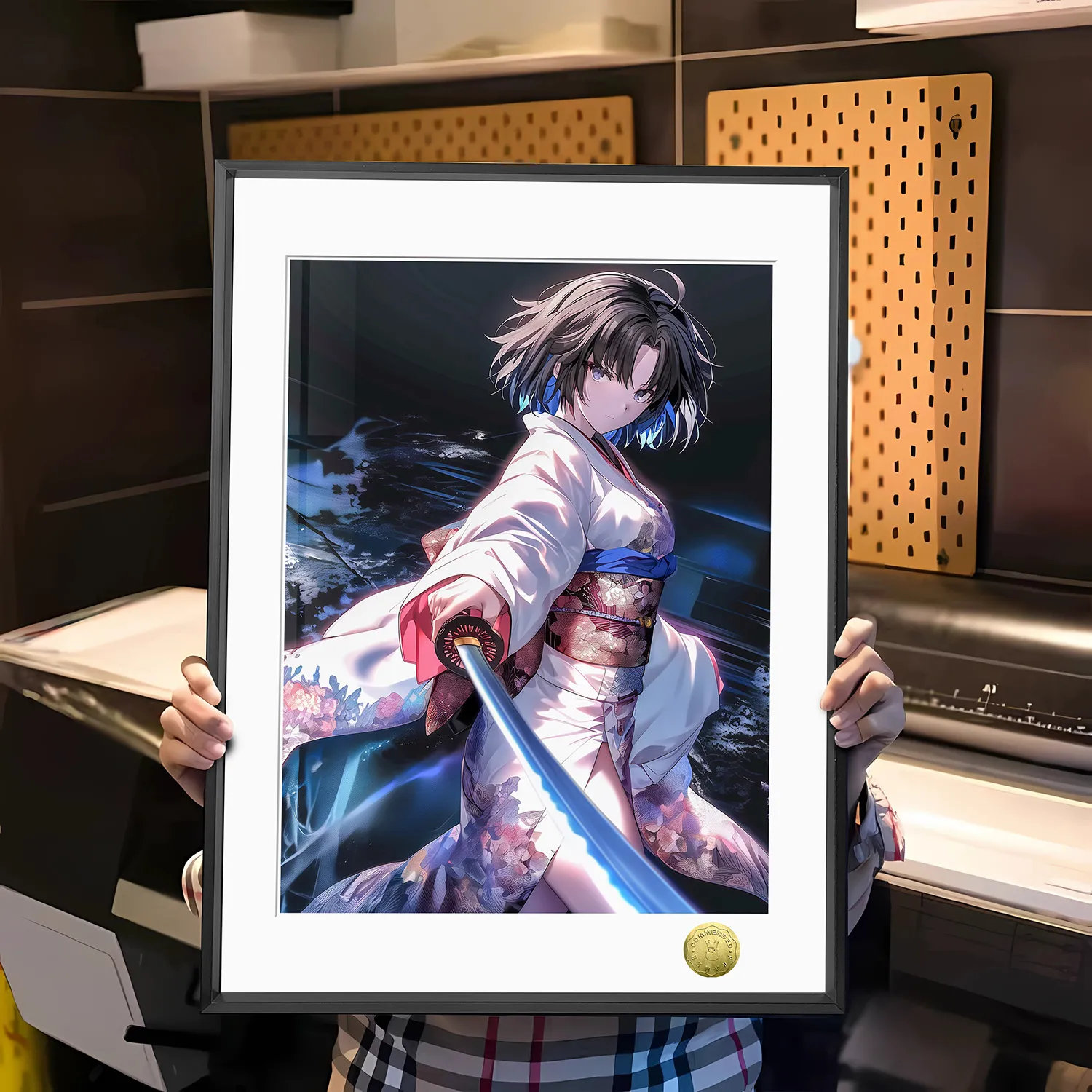 A3 & 4K Size Drawing Sword Shiki Ryougi Decorative Painting - The Garden of Sinners Decoration Painting - HuangGua Studio - Image 1