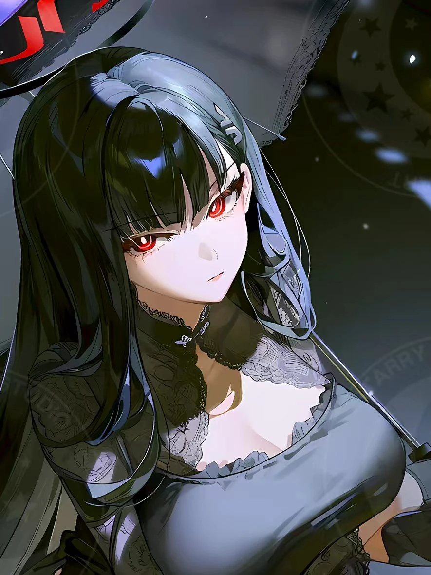 Black Cloth Ver. Tsukatsuki Rio Decorative Painting - Blue Archive - Xingkong Studio - Image 3