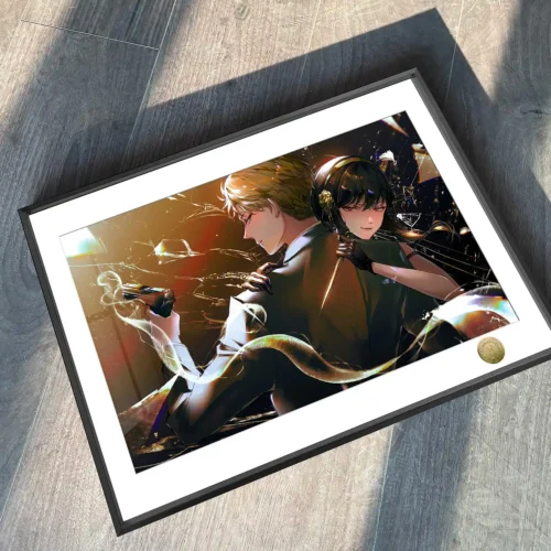 A3 & 4K Size Elegant Couple Decorative Painting - SPY X FAMILY Decoration Painting - HuangGua Studio - Image 2