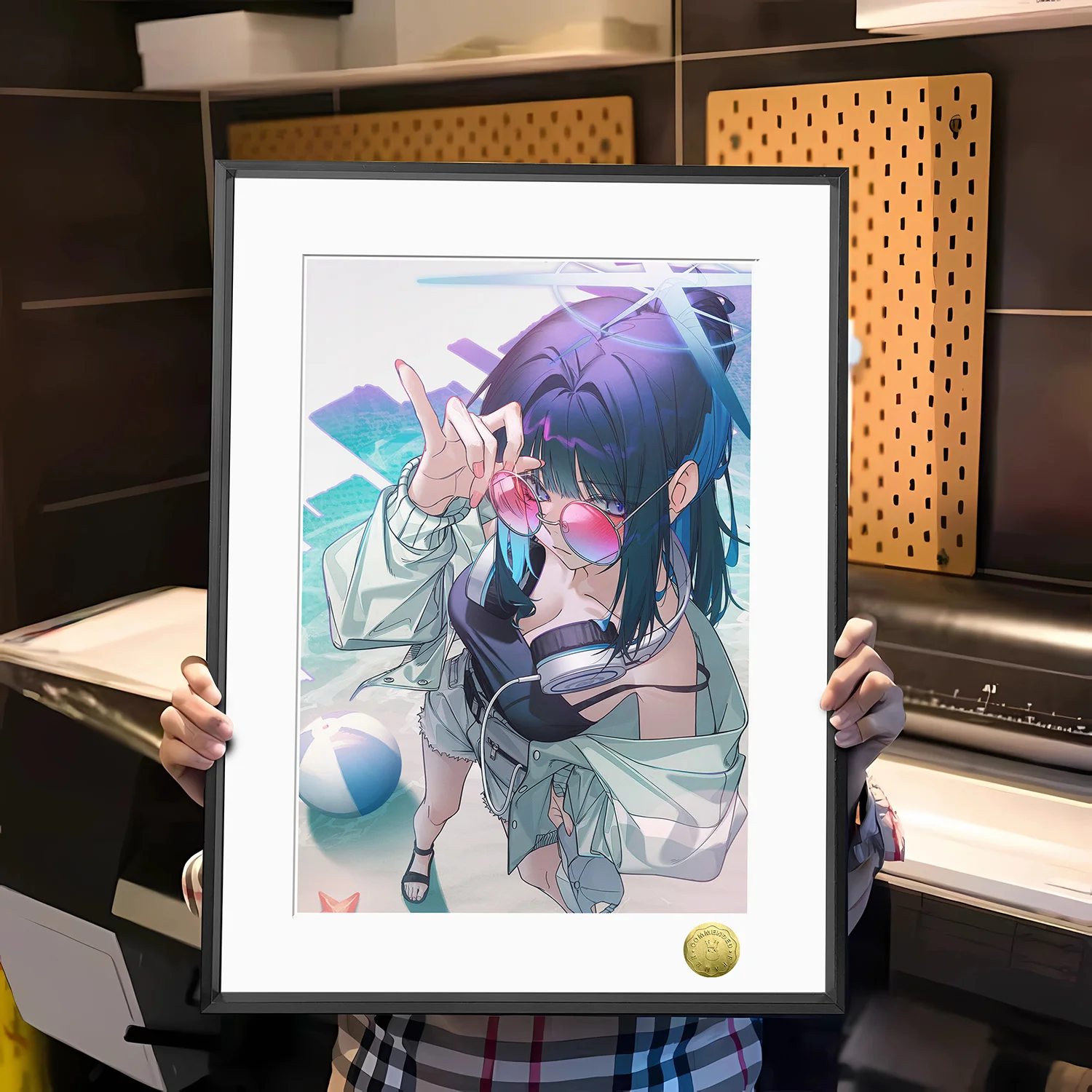 A3 & 4K Size Joumae Saori Decorative Painting - Blue Archive Decoration Painting - HuangGua Studio - Image 1