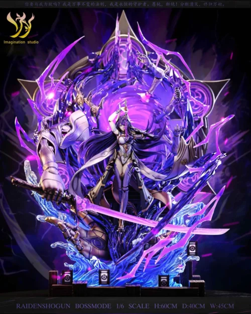 1/6 Scale Boss Mode Raiden Shogun - Genshin Impact Resin Statue - Imagination Studio - Image 2