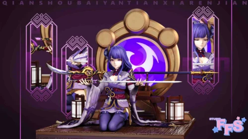 1/6 Scale Determination & Defeat Series Raiden Shogun - Genshin Impact Resin Statue - FFS Studio [Pre-Order] - Image 2